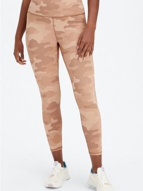 Fabletics Beige Camo High-Waist Leggings